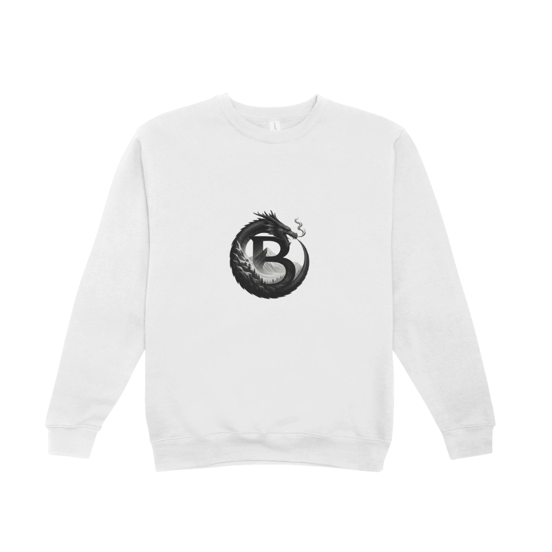 Manifest B' Dragon Crest Crew T-Shirt Long Sleeve