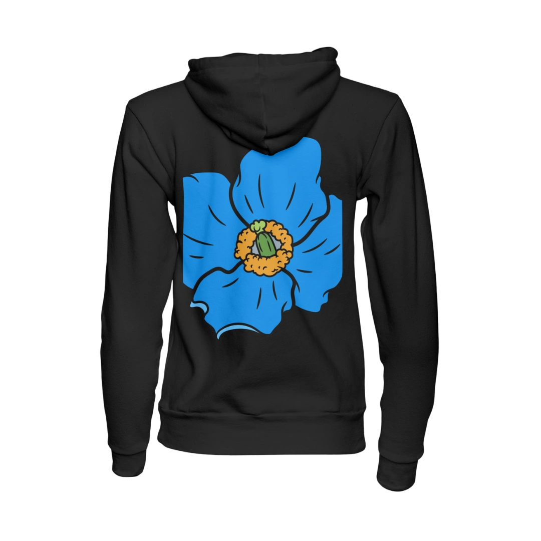 Manifest B' Blue Poppy Bloom Zip
