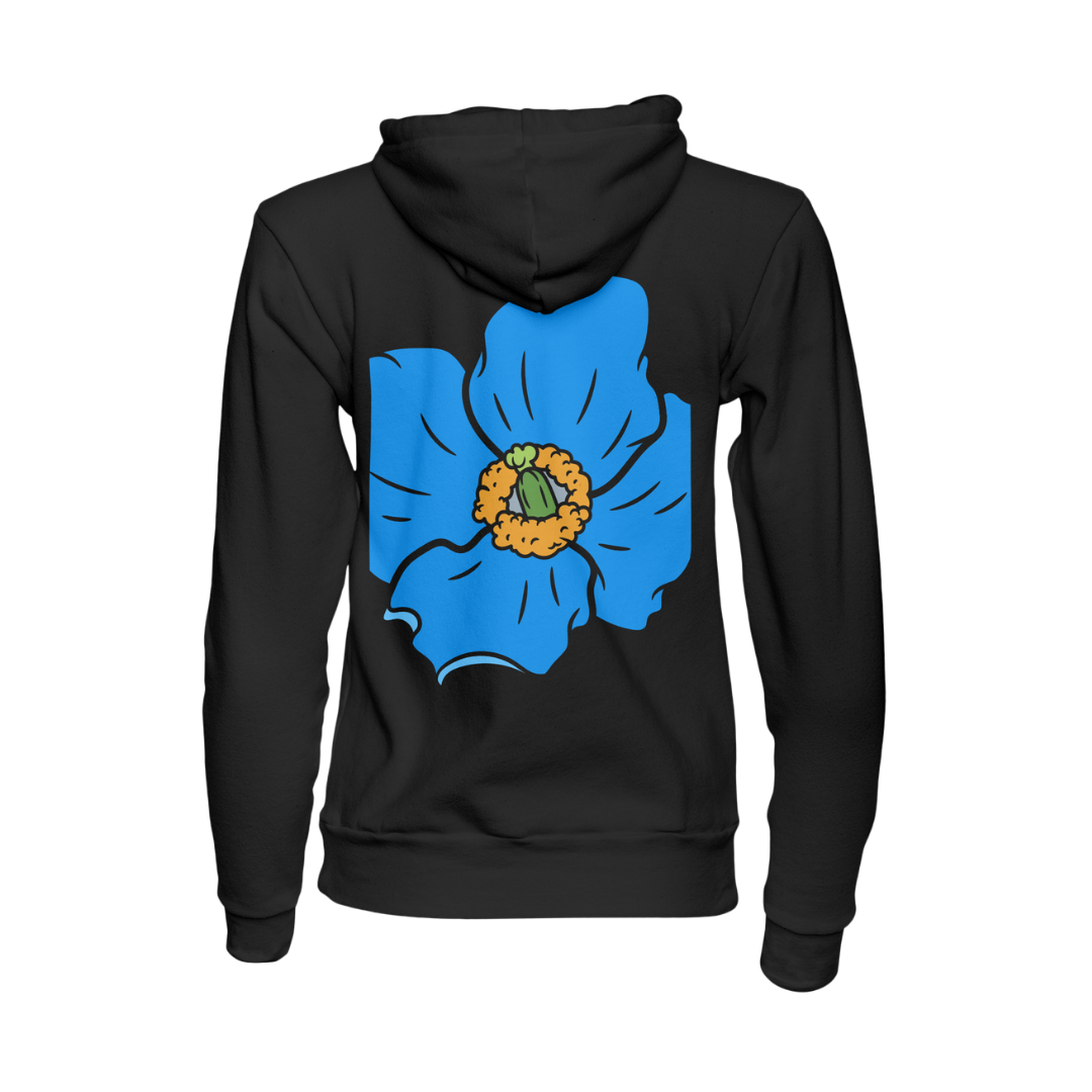 Manifest B' Blue Poppy Bloom Zip