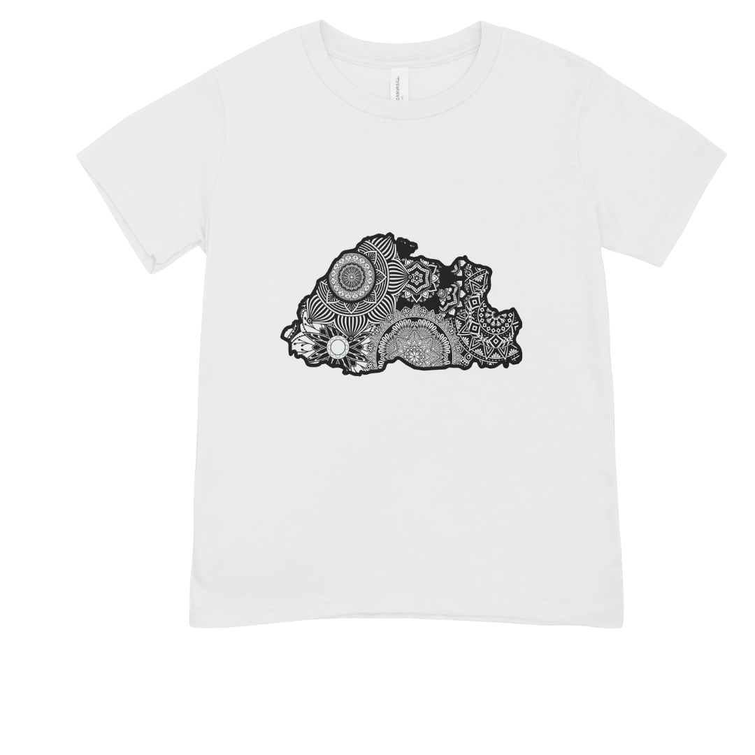 Manifest B' Mandala Map Tee